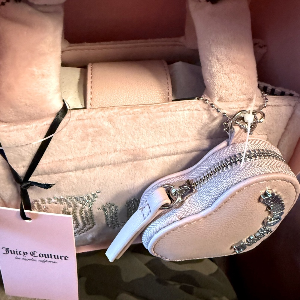 Juicy Couture NWT Big Spender Mini Tote 3 Piece Gift Set Dusty Pink  (P163) - Picture 4 of 7